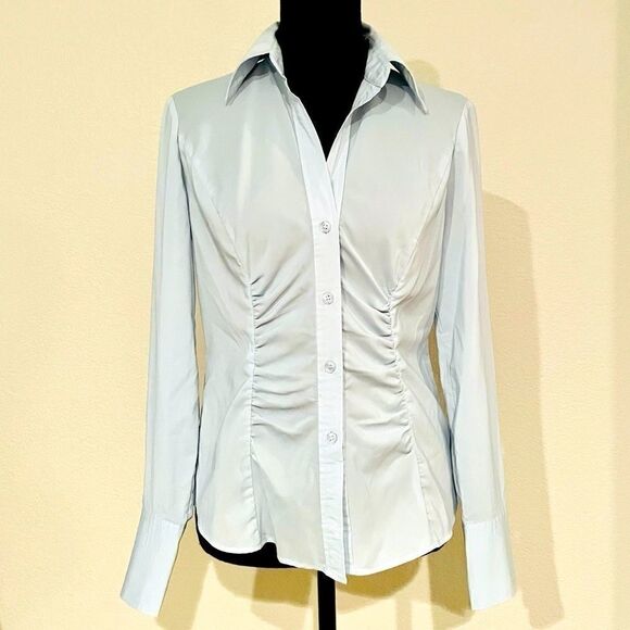 EUC Ruched Long Sleeve Blouse - Picture 1 of 4